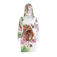 Load image into Gallery viewer, Cherry Blossoms Hoodie Dress
