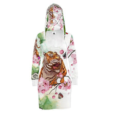 Load image into Gallery viewer, Cherry Blossoms Hoodie Dress
