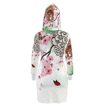 Load image into Gallery viewer, Cherry Blossoms Hoodie Dress
