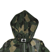 Load image into Gallery viewer, O$G Bear Camo Ladies Hooded Rain Mac
