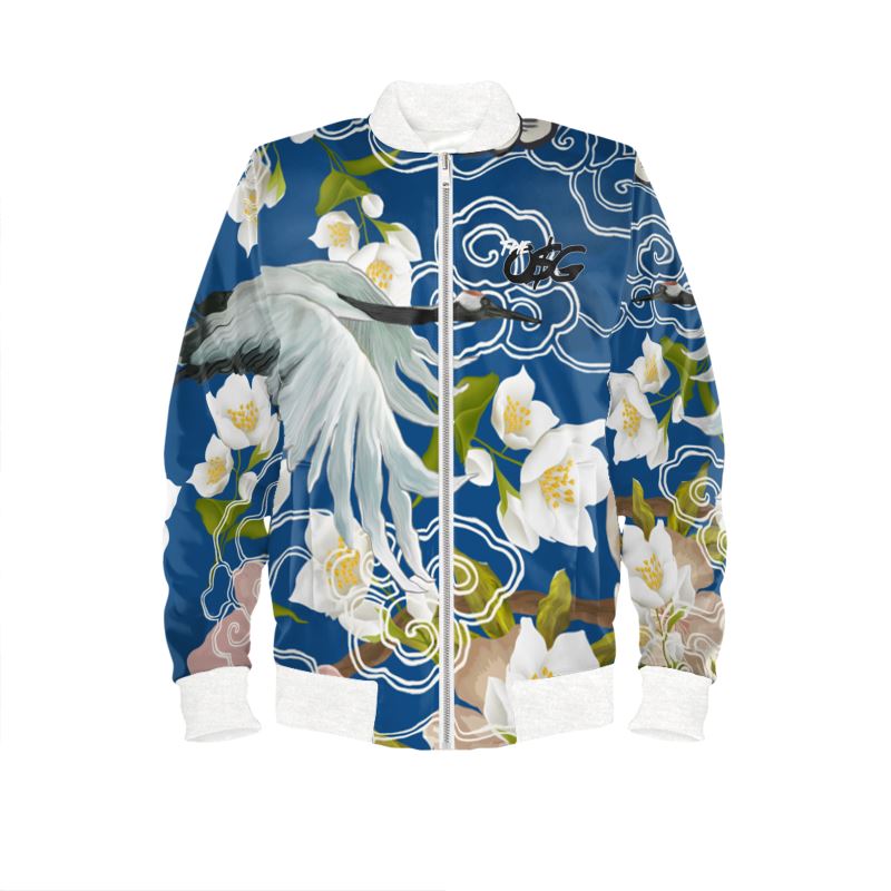 Jasmine Bloom Deluxe Mens Bomber Jacket