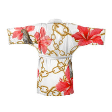 Load image into Gallery viewer, Hibiscus Chains Kimono Robe
