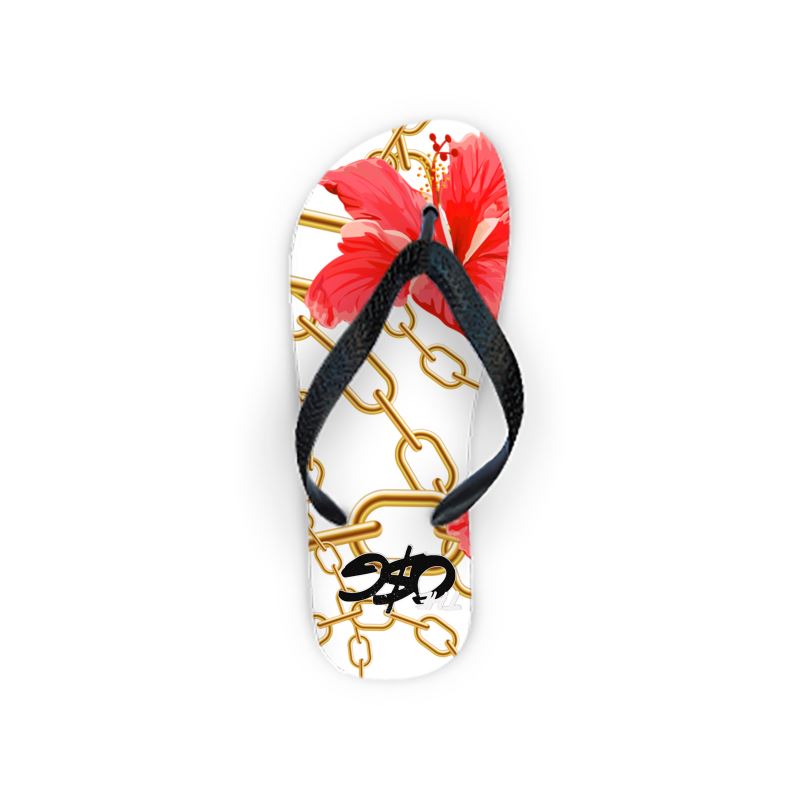 Hibiscus Chains Flip Flops