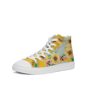 Load image into Gallery viewer, Floral Sunblast Ladies Hightop Canvas Shoes
