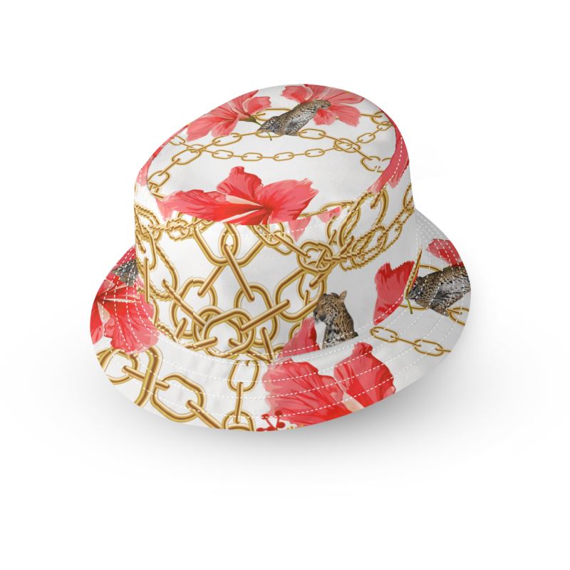 Hibiscus Chains Reversible Bucket Hat