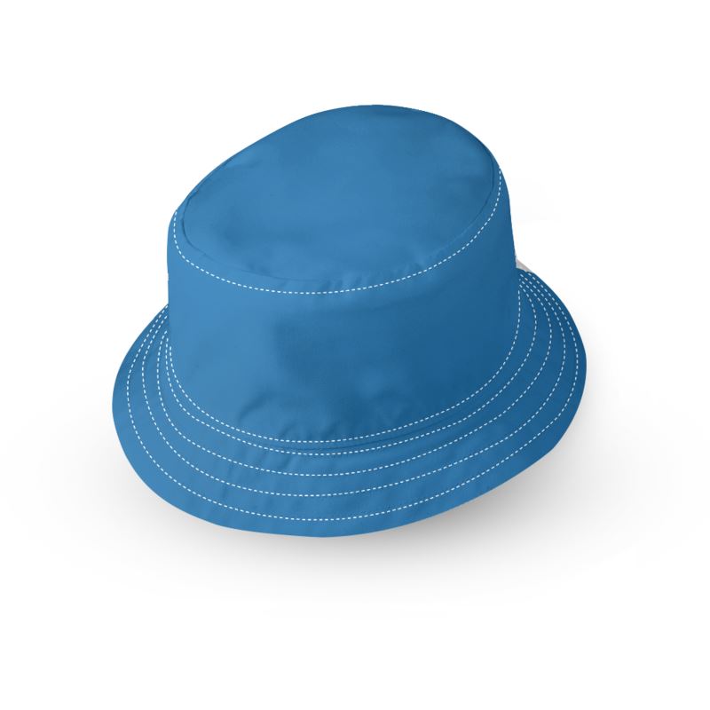 Sky Blu. Reversible Bucket Hat