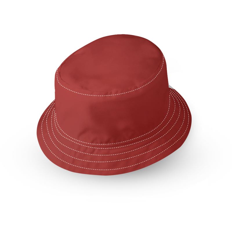 Scarlet Red Reversible Bucket Hat