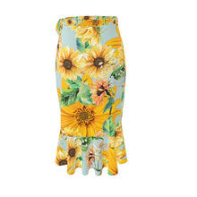 Load image into Gallery viewer, Floral Sunblast Long Flounce Skirt
