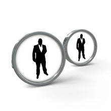 Load image into Gallery viewer, O$G Black on White Cufflinks
