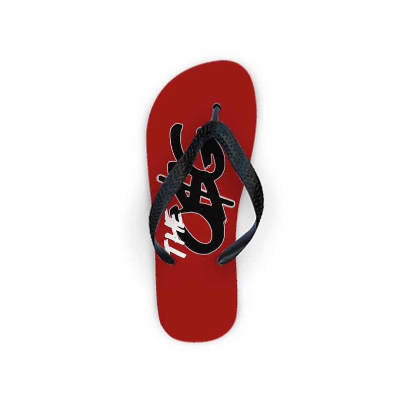 Scarlet Red Flip Flops