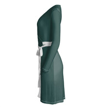 Load image into Gallery viewer, Forrest Green Wrap Dress
