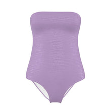 Load image into Gallery viewer, Lilac Dreams Shoulderless One-Piece Swimsuit
