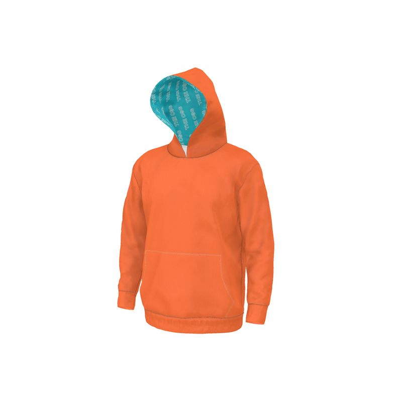 Orange Smile Mens Hoodie