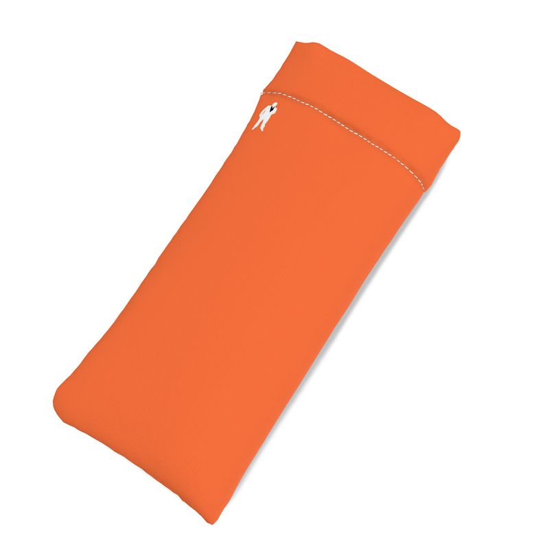 Orange Smile Glasses Pouch