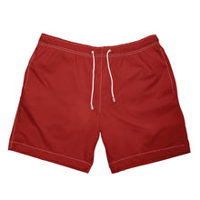 Load image into Gallery viewer, Scarlet Red Mens Swimming Trunks
