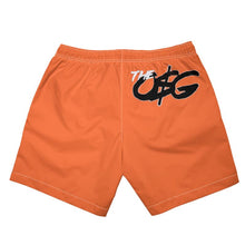 Load image into Gallery viewer, Orange Smile Mens Swimming Trunks
