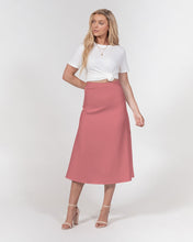 Load image into Gallery viewer, Pink Purée A-Line Midi Skirt
