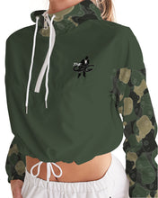 Load image into Gallery viewer, O$G Bear Camo Ladies Cropped Hoodie
