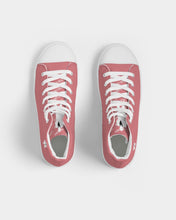 Load image into Gallery viewer, Ladies Pink Purée Hightop Canvas Shoes
