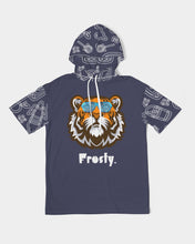 Load image into Gallery viewer, Frosty Lion Mens Short Sleeve Hoodie
