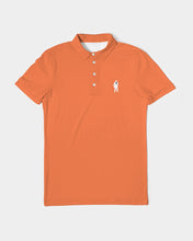 Load image into Gallery viewer, Orange Smile Polo3 Mens Slim Fit Short Sleeve Polo
