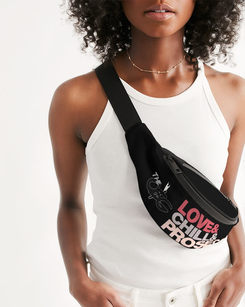 Love & Chill & Prosecco Crossbody Sling Bag