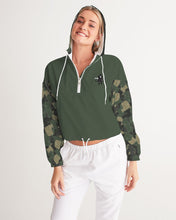 Load image into Gallery viewer, O$G Bear Camo Ladies Cropped Hoodie
