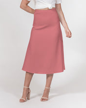 Load image into Gallery viewer, Pink Purée A-Line Midi Skirt
