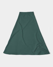 Load image into Gallery viewer, Forrest Green A-Line Midi Skirt
