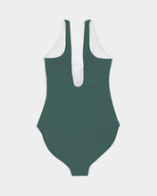 Load image into Gallery viewer, Forrest Green One-Piece Swimsuit
