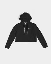 Load image into Gallery viewer, Just Black Ladies Cropped Hoodie
