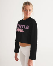 Load image into Gallery viewer, Gentle Love Ladies Cropped Sweatshirt
