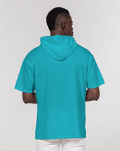 Load image into Gallery viewer, Aqua Mens Short Sleeve Hoodie
