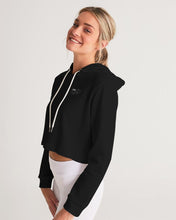 Load image into Gallery viewer, Just Black Ladies Cropped Hoodie
