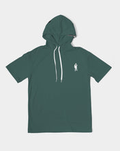 Load image into Gallery viewer, Forrest Green Mens Short Sleeve Hoodie
