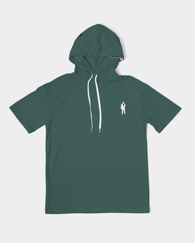 Forrest Green Mens Short Sleeve Hoodie