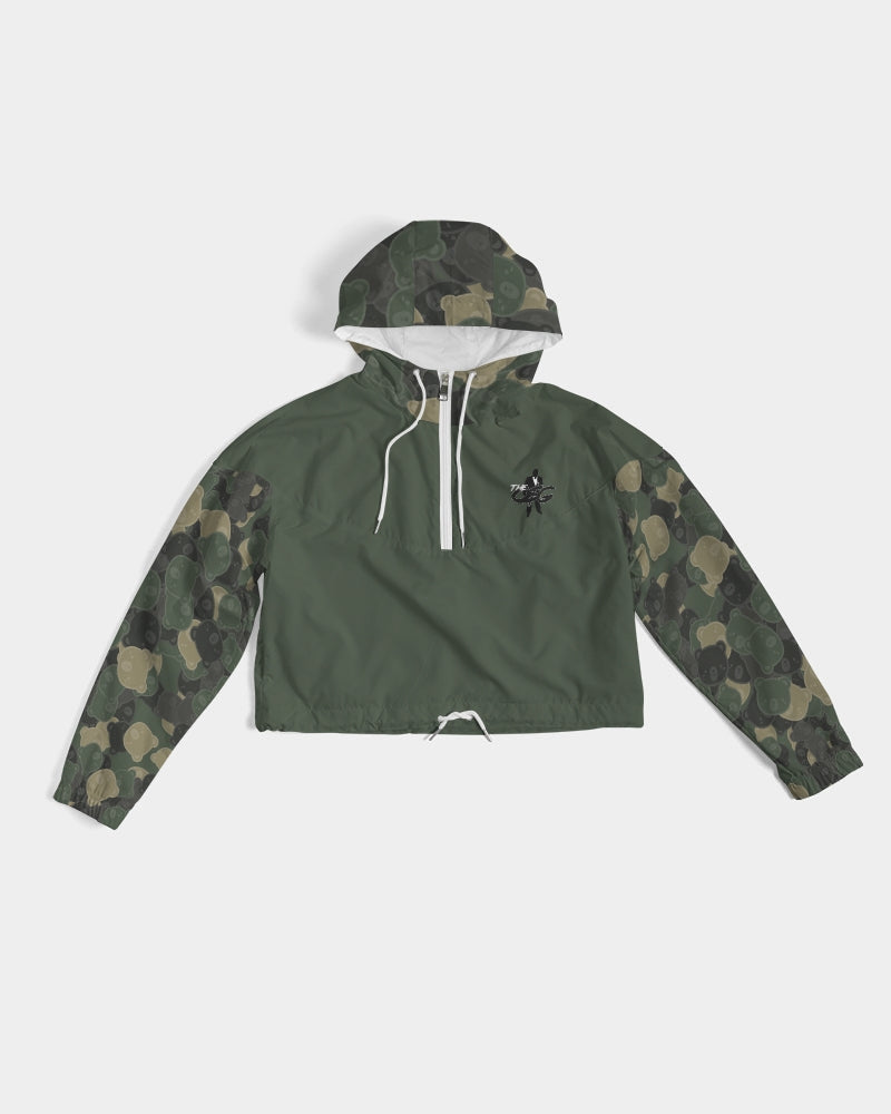 O$G Bear Camo Ladies Cropped Hoodie