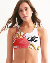 Load image into Gallery viewer, Hibiscus Chains Seamless Sports Bra
