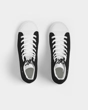 Load image into Gallery viewer, Just Black Mens Hightop Canvas Shoes
