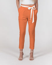 Load image into Gallery viewer, Orange Smile Belted Tapered Pants
