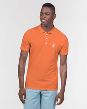 Load image into Gallery viewer, Orange Smile Polo3 Mens Slim Fit Short Sleeve Polo
