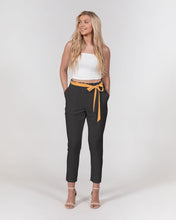 Load image into Gallery viewer, Tartan Blaq Belted Tapered Pants
