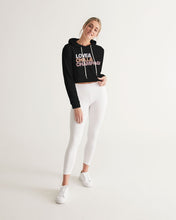 Load image into Gallery viewer, Love &amp; Chill &amp; Champagne Ladies Cropped Hoodie
