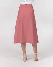 Load image into Gallery viewer, Pink Purée A-Line Midi Skirt
