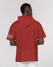 Load image into Gallery viewer, Scarlet Red Mens Short Sleeve Hoodie
